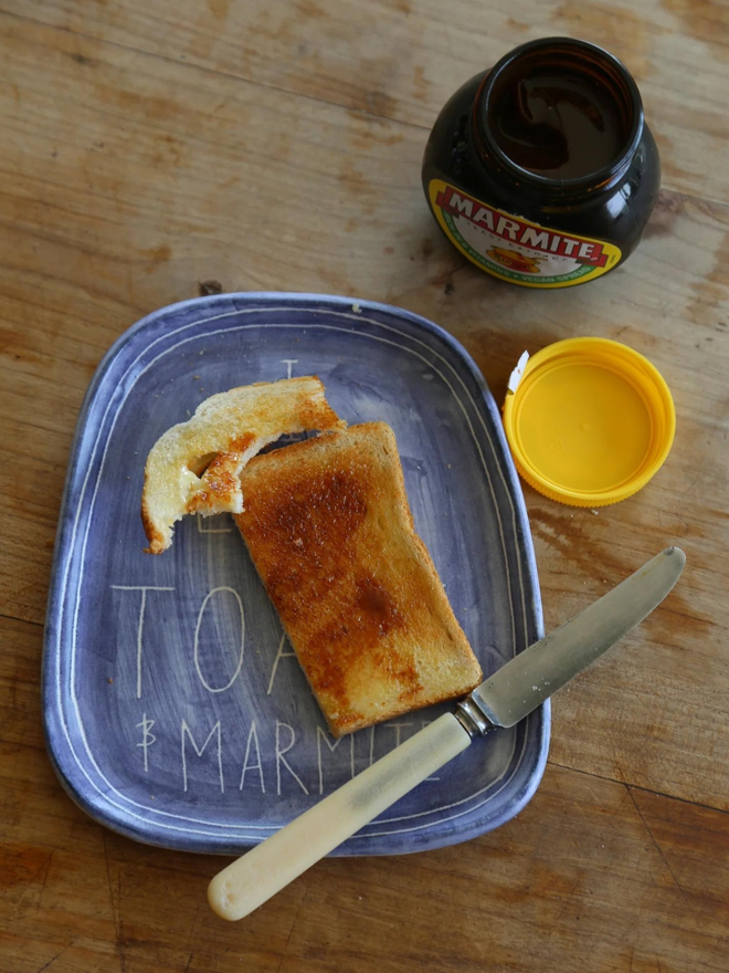 I Love Toast & Marmite Plate