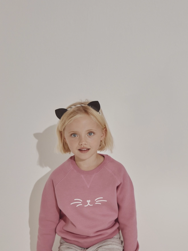 pink cat sweatshirt