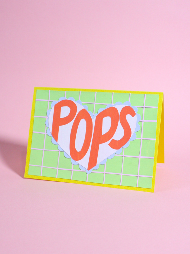 Pops Collaged Fathers Day Card