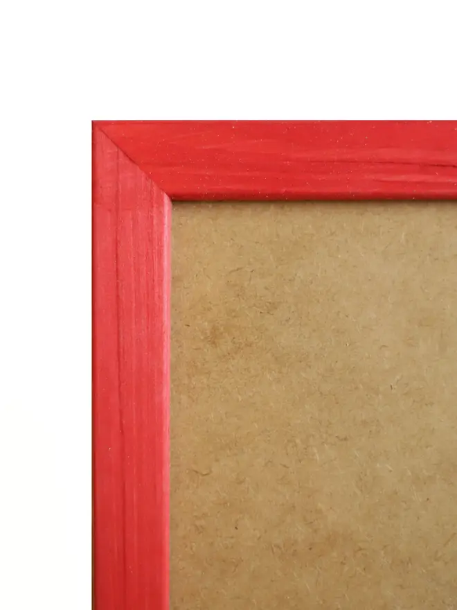 poppy empty flat wood picture frame