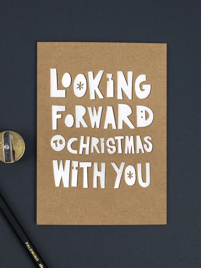 Looking Forward to Christmas with You Christmas Card