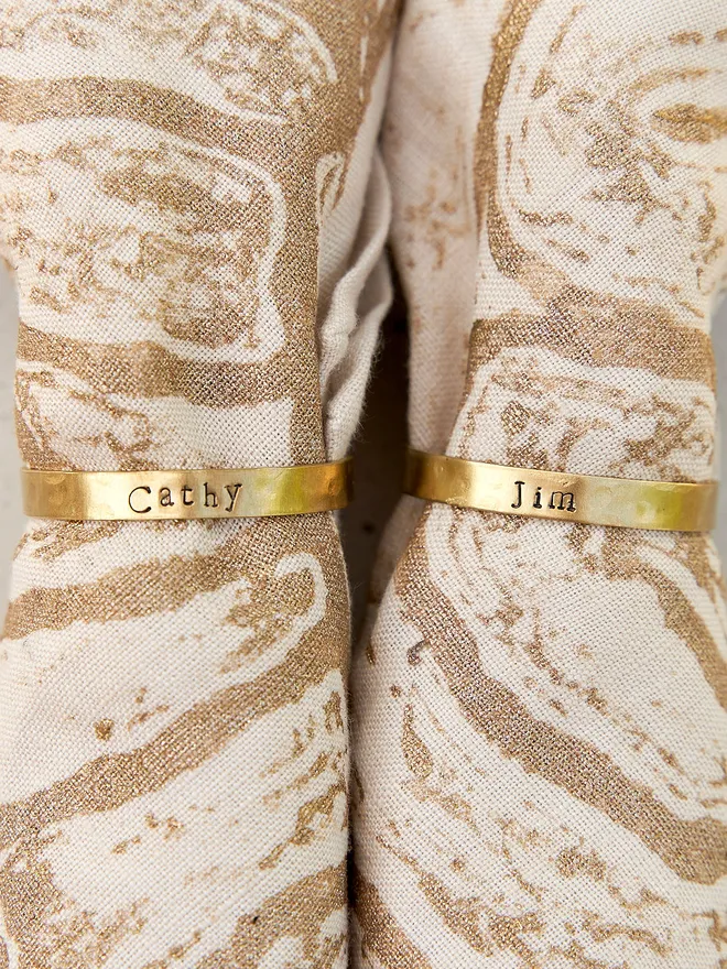 Personalised Napkin Rings (Set Of 4)