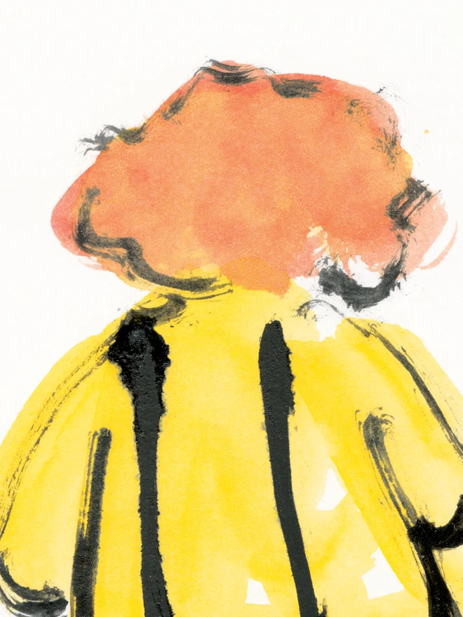 Clown print close up