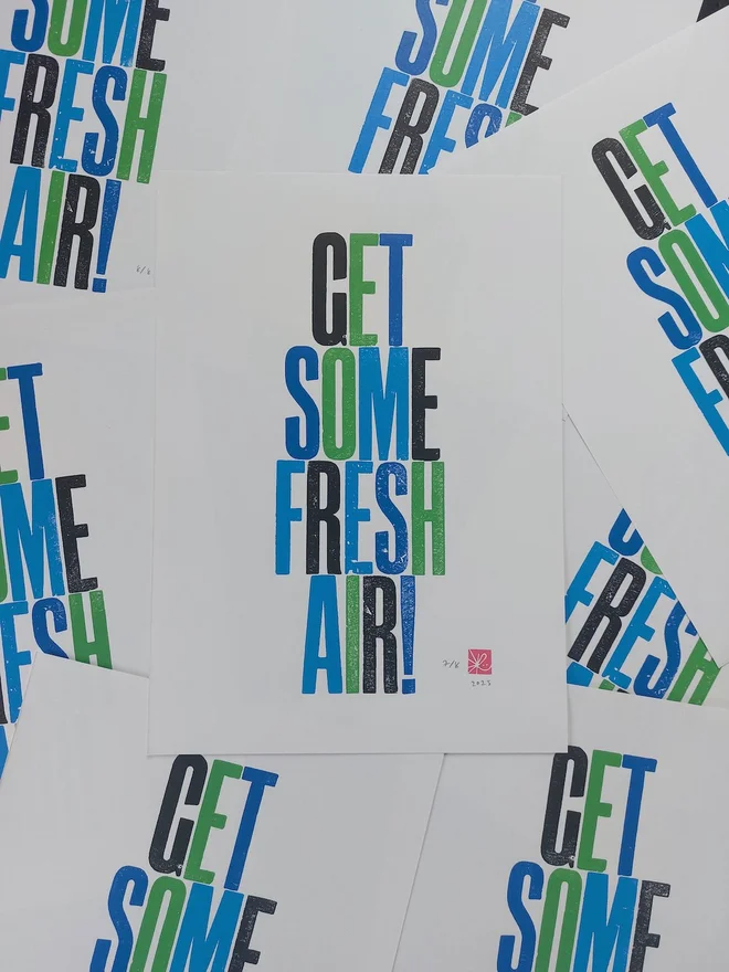 Personalised Letterpress Print
