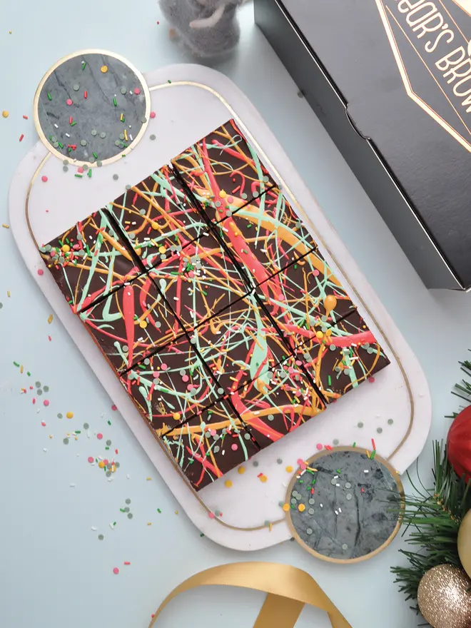 Christmas Sprinkle Brownies