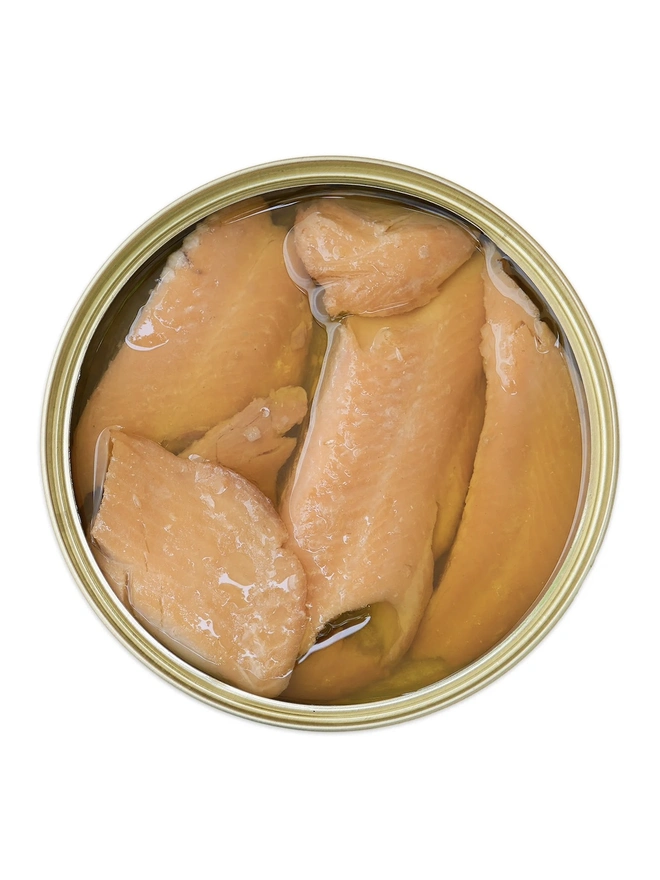 Tin of Rainbow Trout Smoked Over Oak