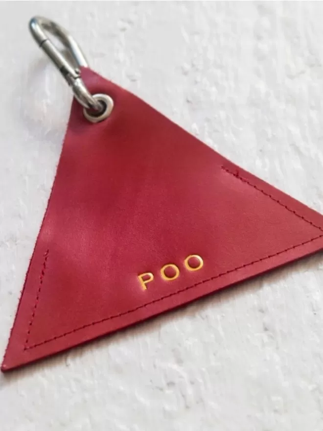 Poo Bag Pouch Embossed with POO