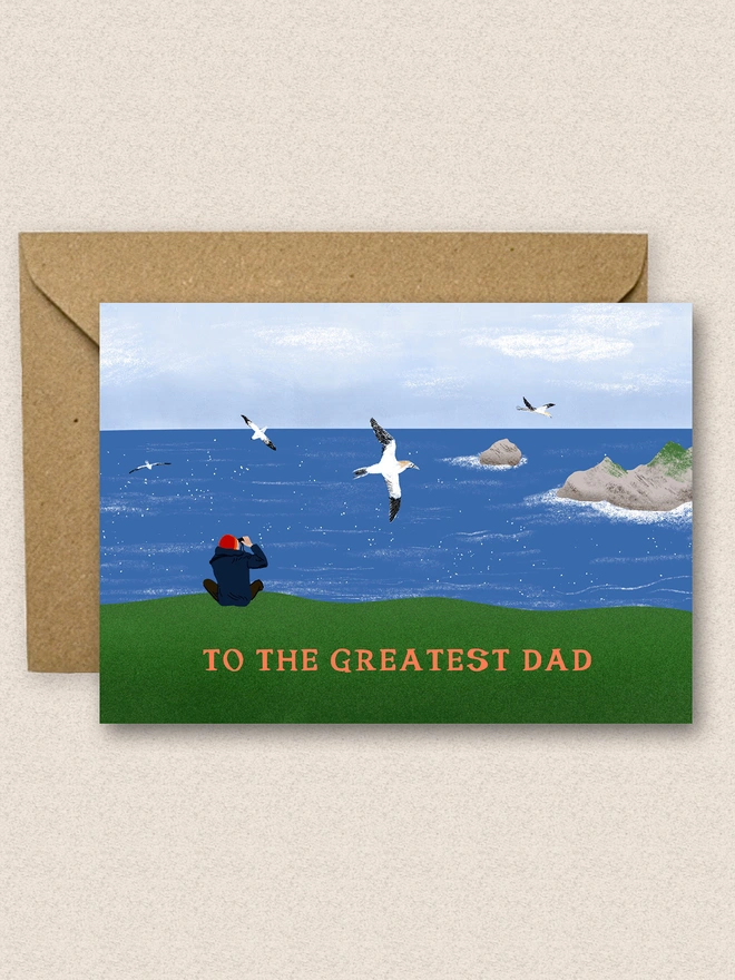 Greatest Dad Bird Watching Card