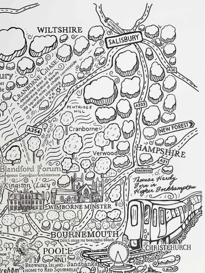 Dorset Poster Wall Art Zoom 6