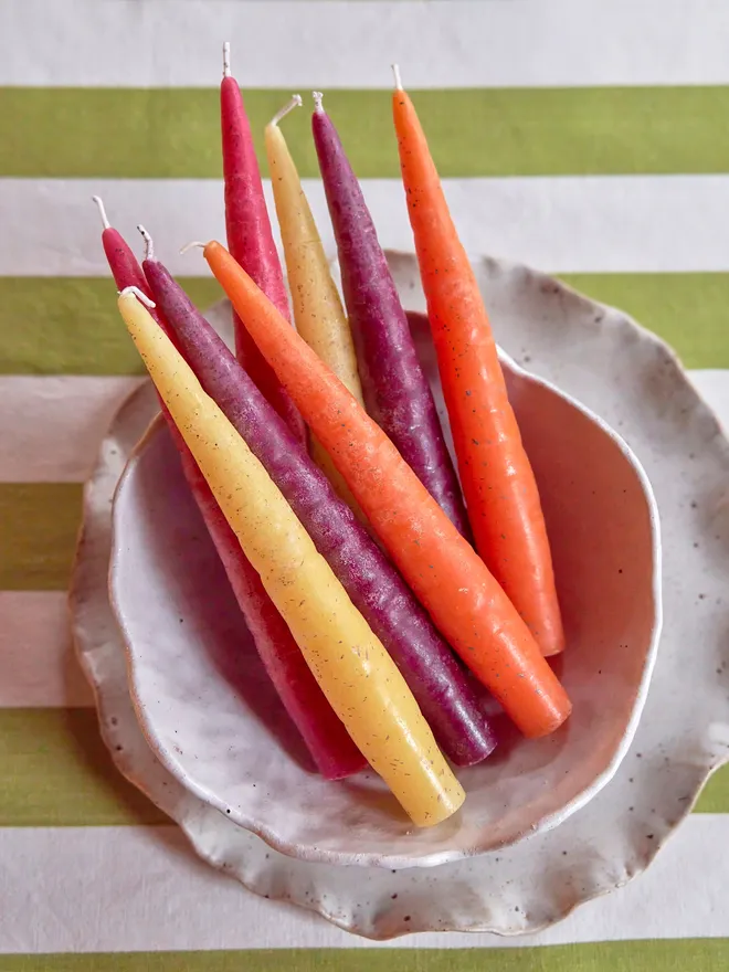 Carrot candles