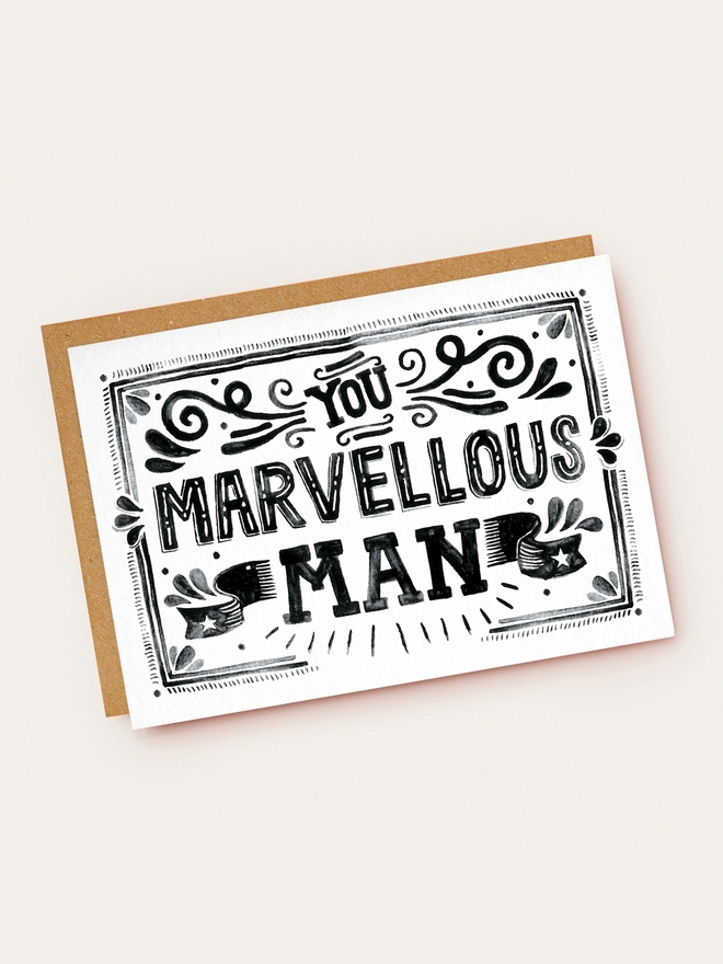 Marvellous man card