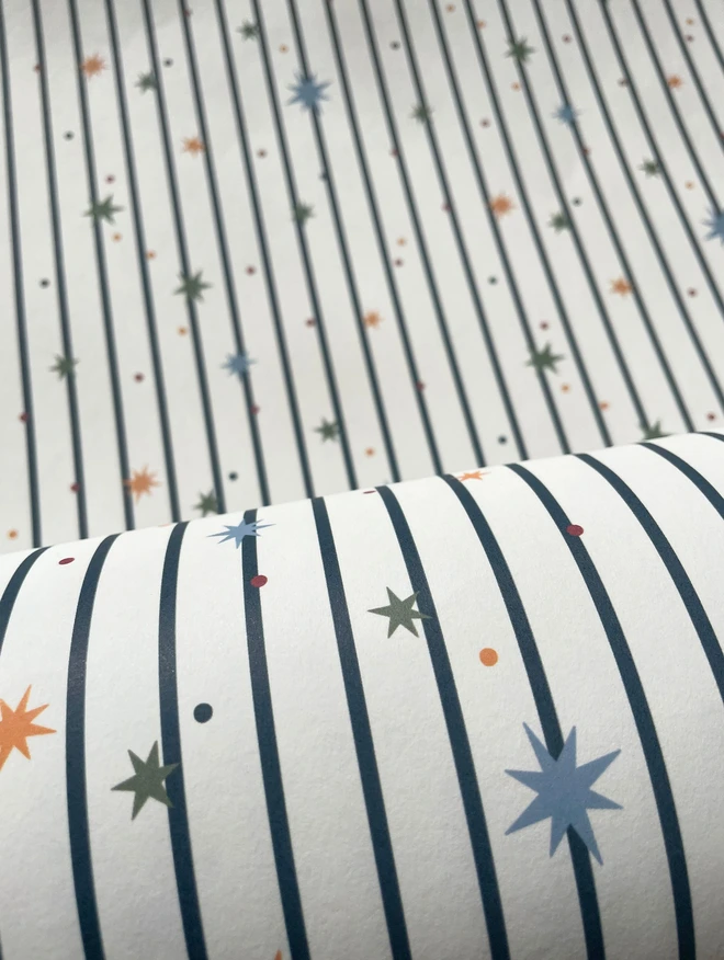 Ducks In A Row Stars and Stripes Wallpaper Roll