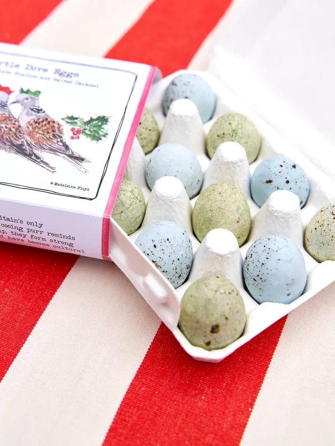 Turtle doves Chocolate eggs