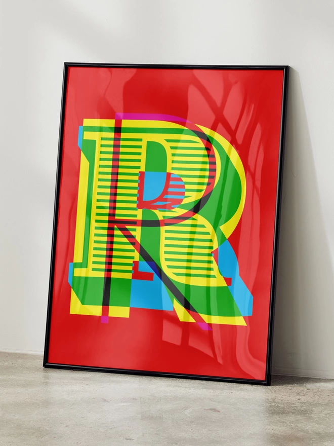 Monogram Technicolour | Full Alphabet Set | Giclée Print