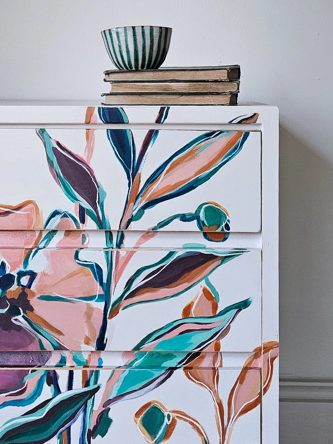 Create an Upcycled Floral Chest of Drawers by Chloe Kempster