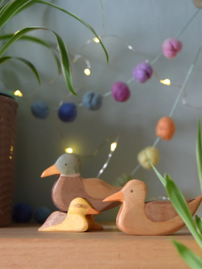  Wooden Duckling Toy 