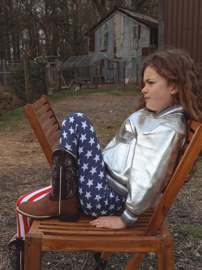 The Moonbeam Nappa Leather Bomber Jacket