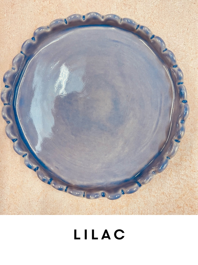 Scalloped Edge Ceramic Coasters
