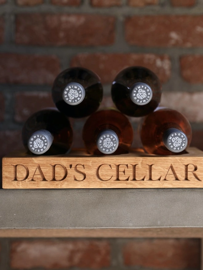 Personalised Wine Shelf