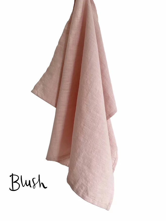 Blush tea towel