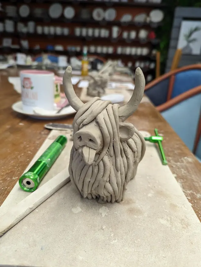 Highland Cow Clay Crafting Kit