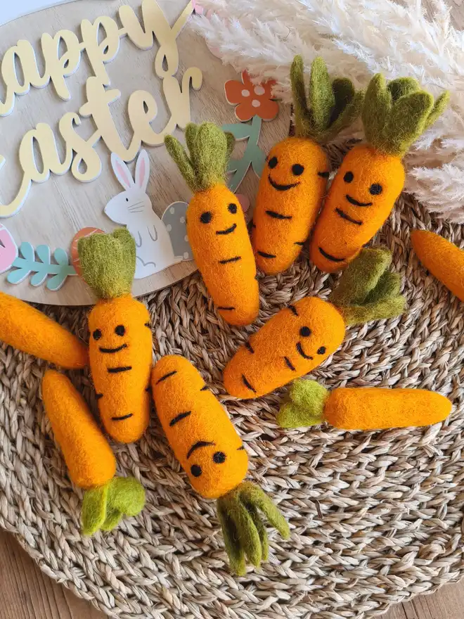 Felt Easter Carrots