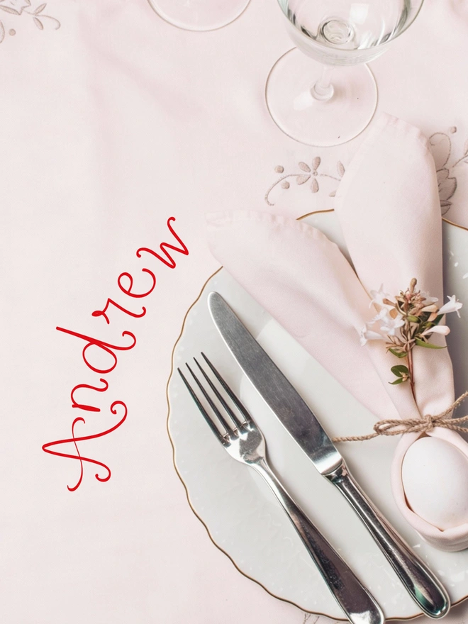 galentine table cloth stickers