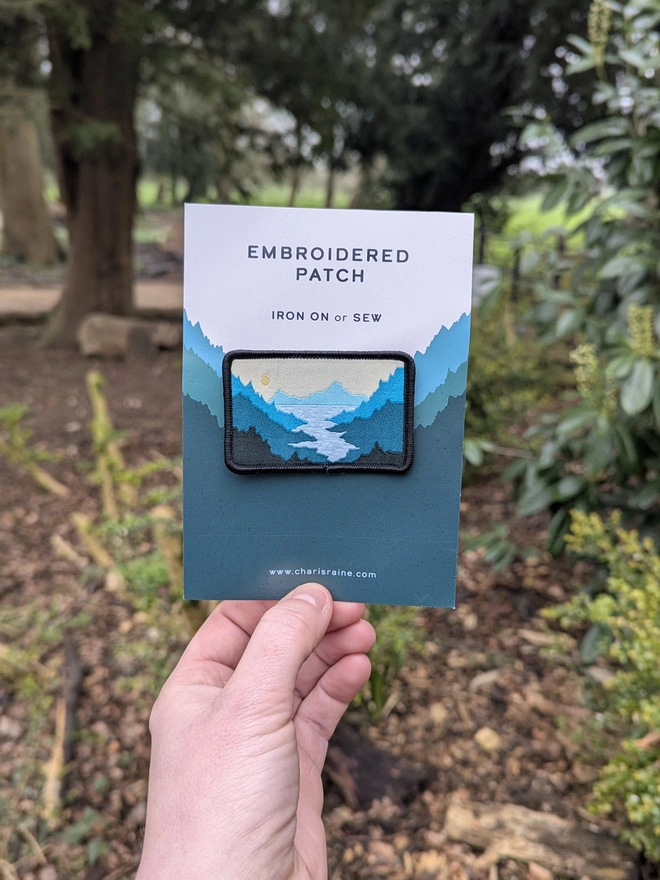 Misty Mountains Iron on Patch