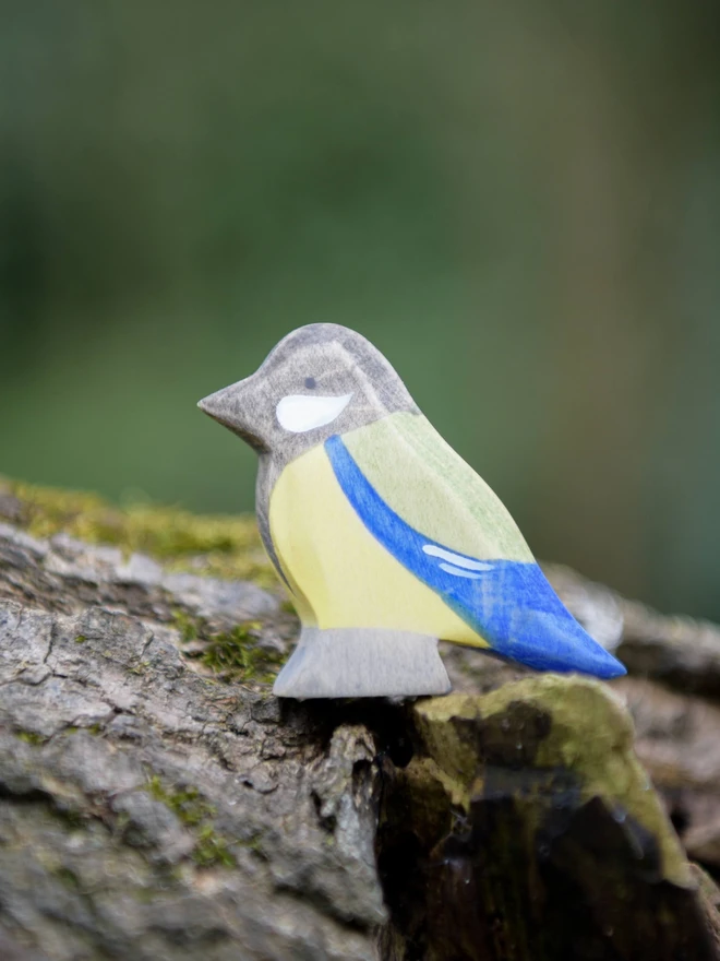  Wooden Great Tit Toy 