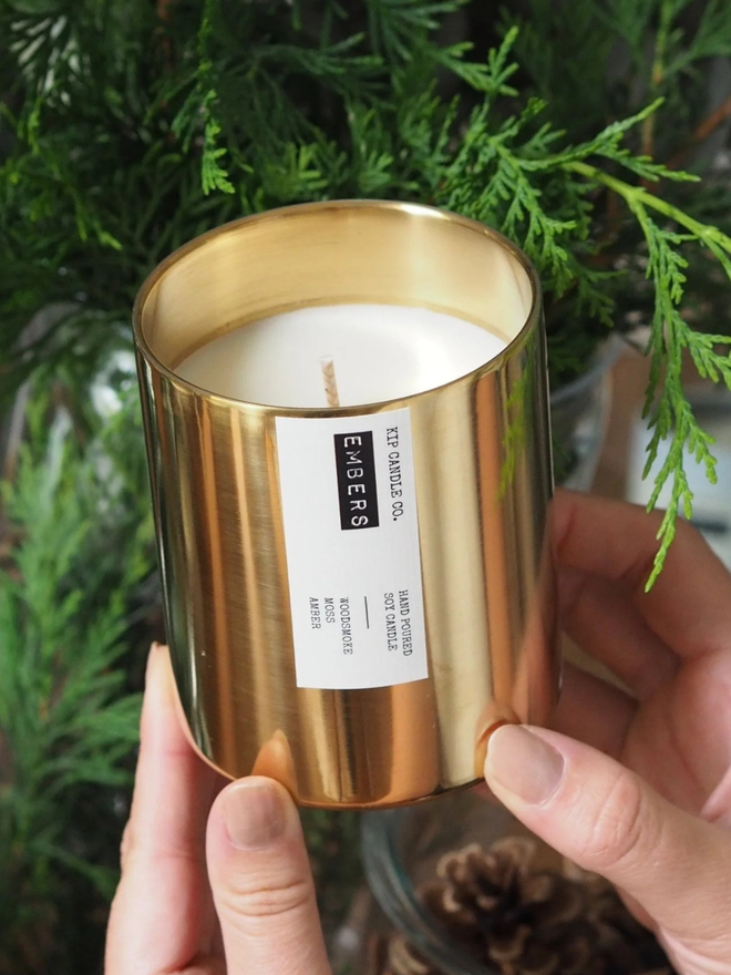 Embers Christmas scented candle
