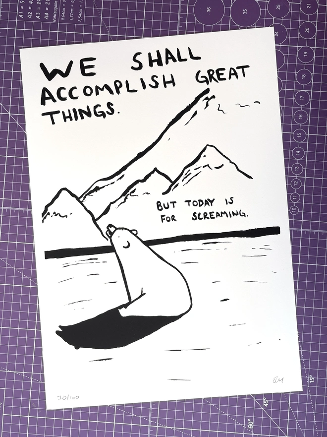 today is for screaming print