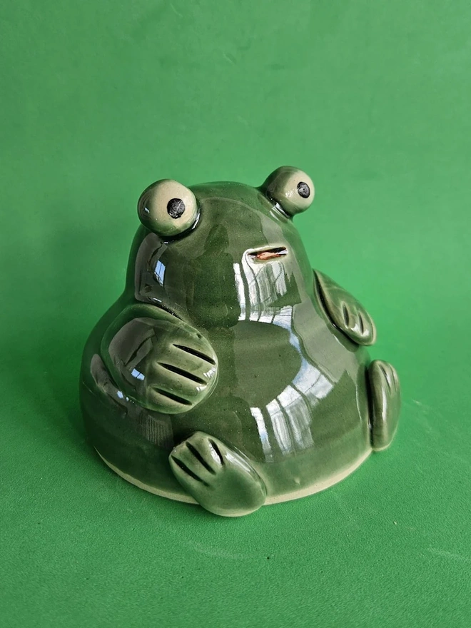 Frog Ceramic Sculpture 