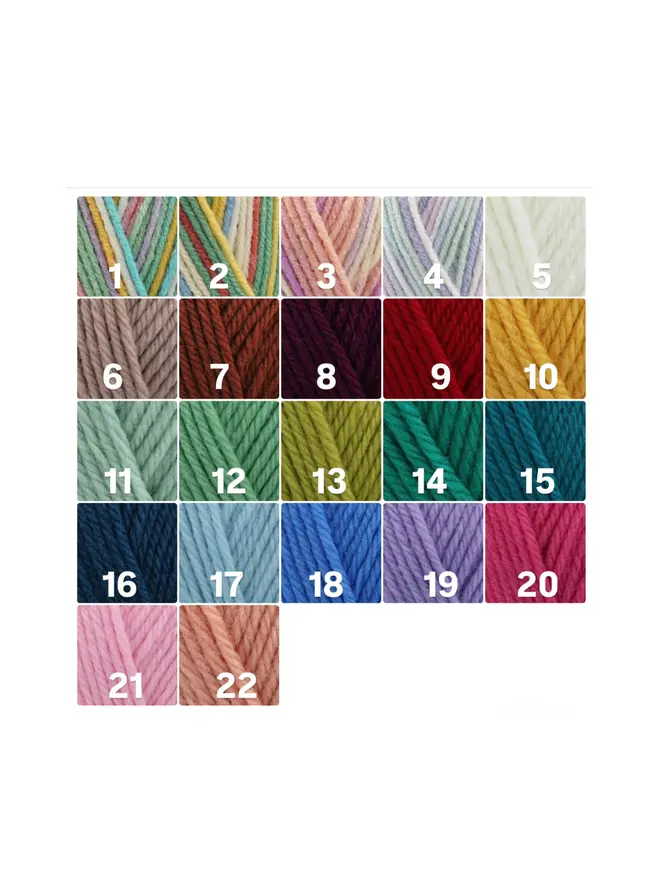 swatch of 22 colours