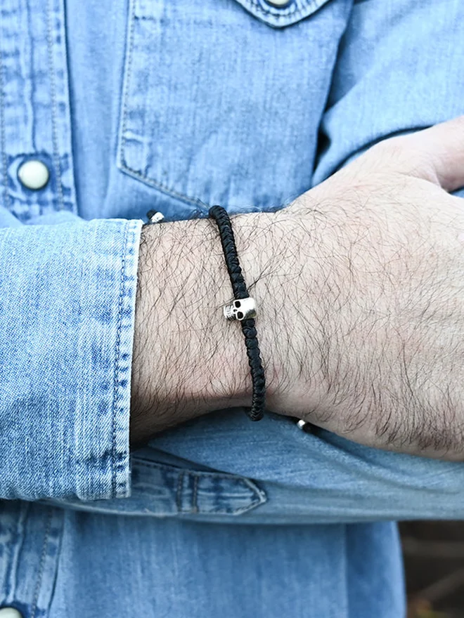 skull bracelet for man