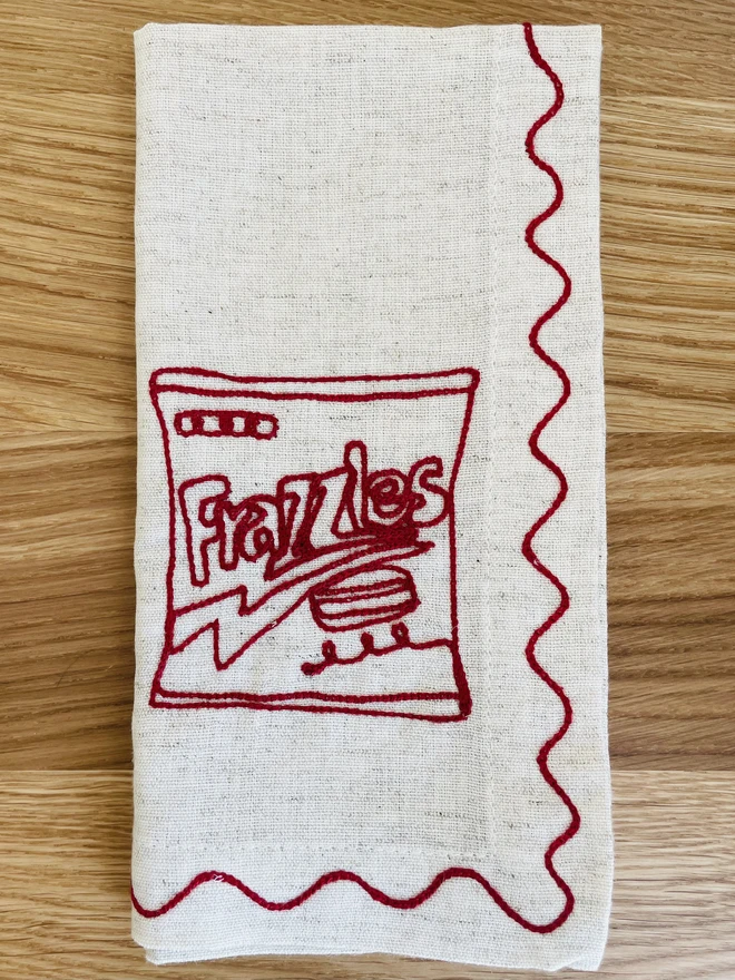embroidered frazzels
