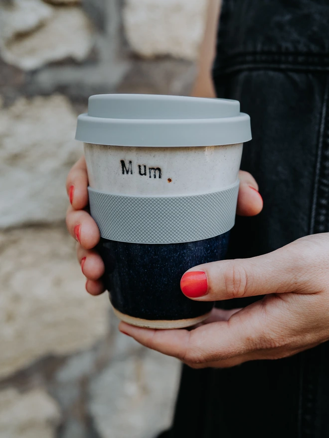 mum ceramic travel mug