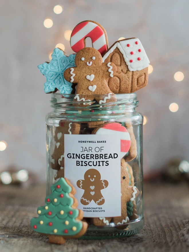 Jar of Gingerbread Men Biscuits