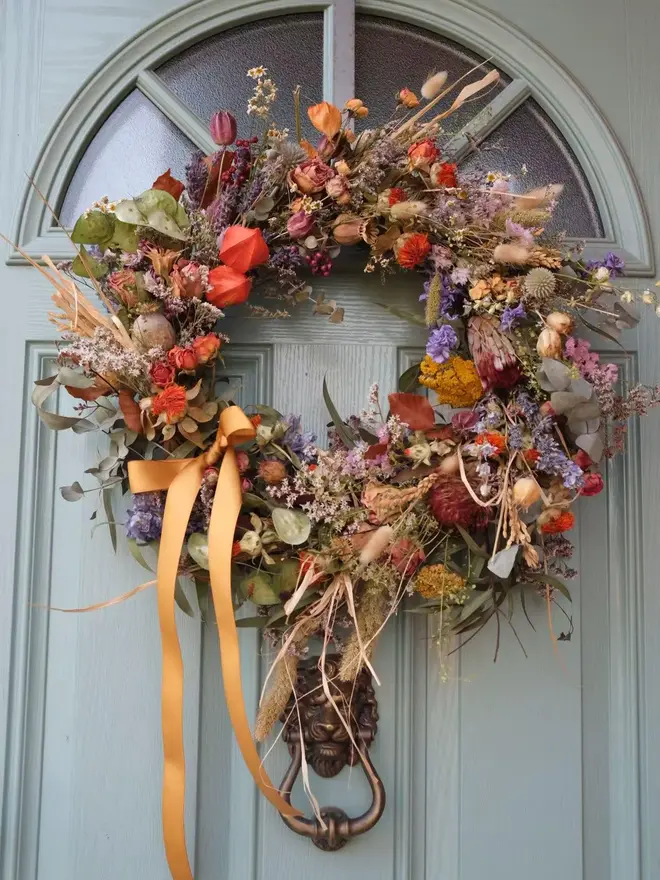 Rustic Autumnal Dried Wreath