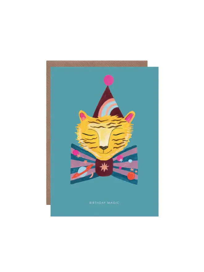 Magical animal blank inside greeting card