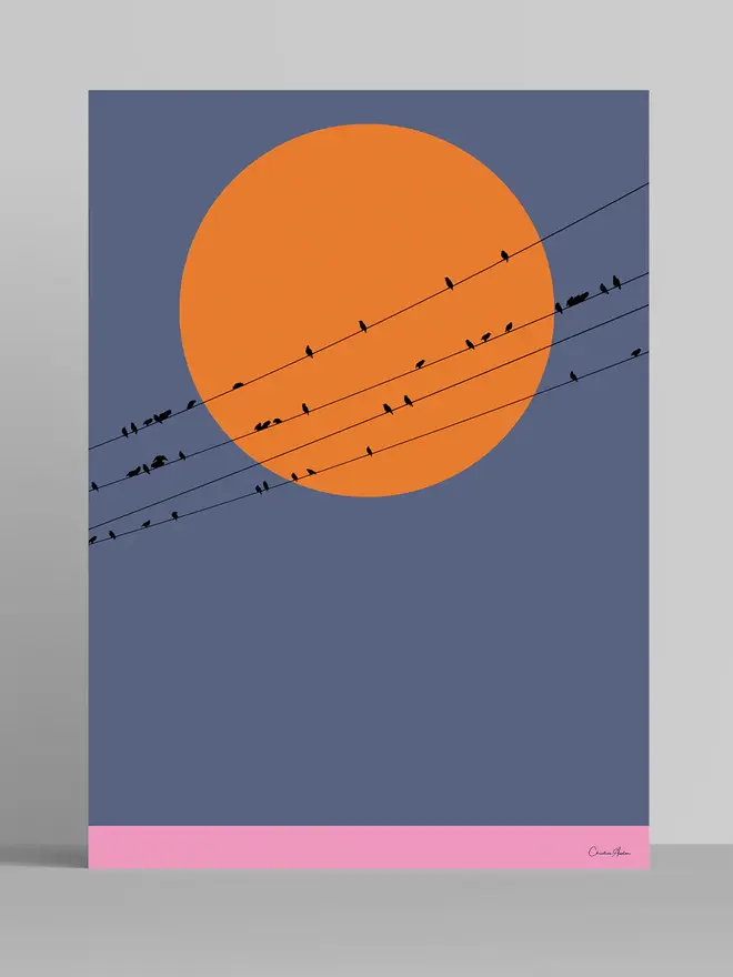 On A Wire Giclée Print 