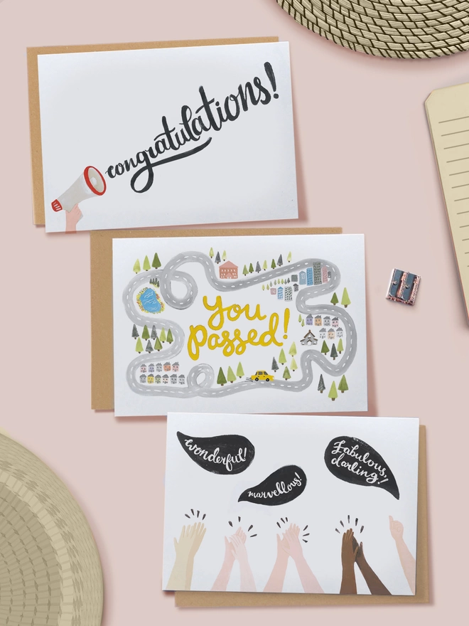 Words of congratulations card collection 