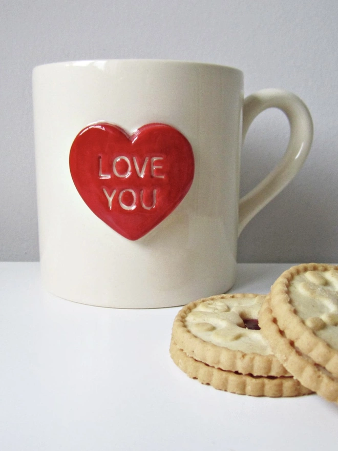 Love Heart Ceramic Mug 