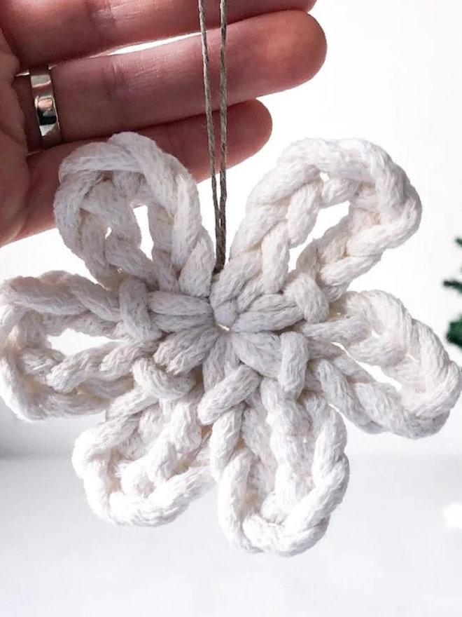 Christmas tree hand crochet decorations