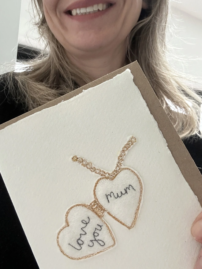 Personalised Embroidered Heart Locket