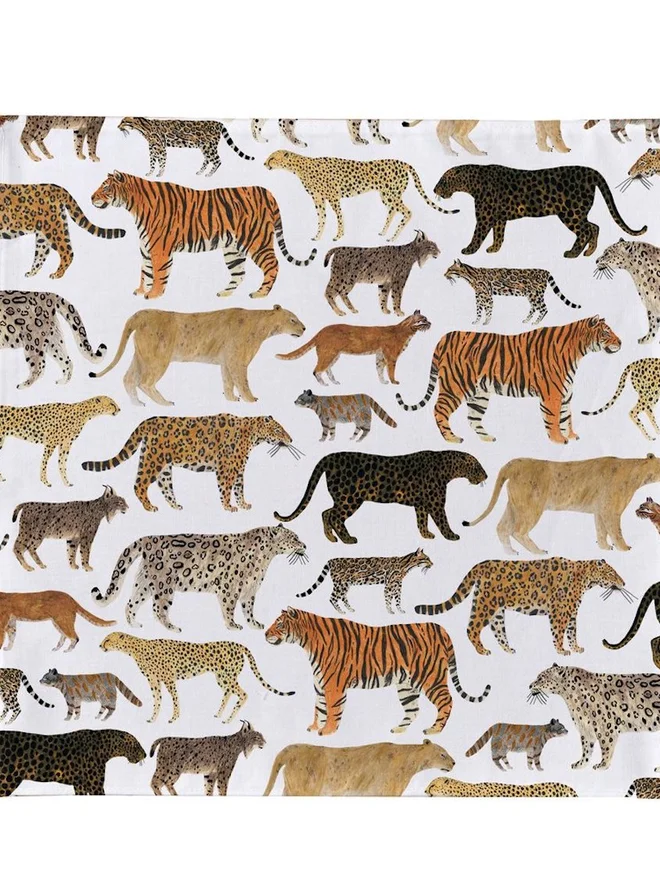 Big Cats Handkerchief Pocket Square