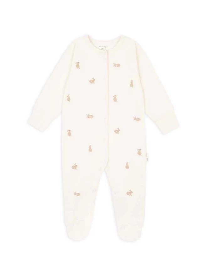Embroidered Sleepsuit Bunnies pack shot