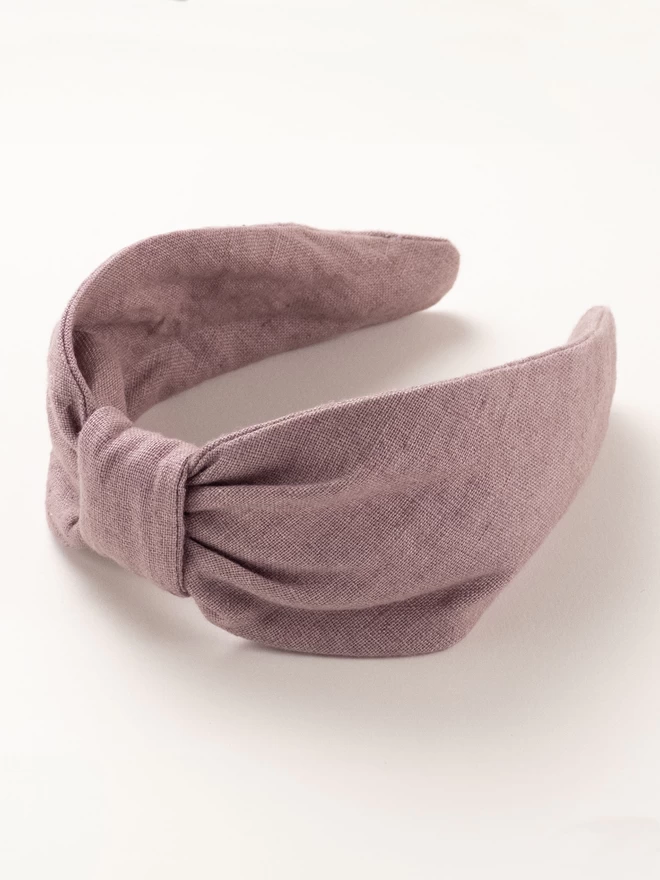 simple headband for women in lilac linend