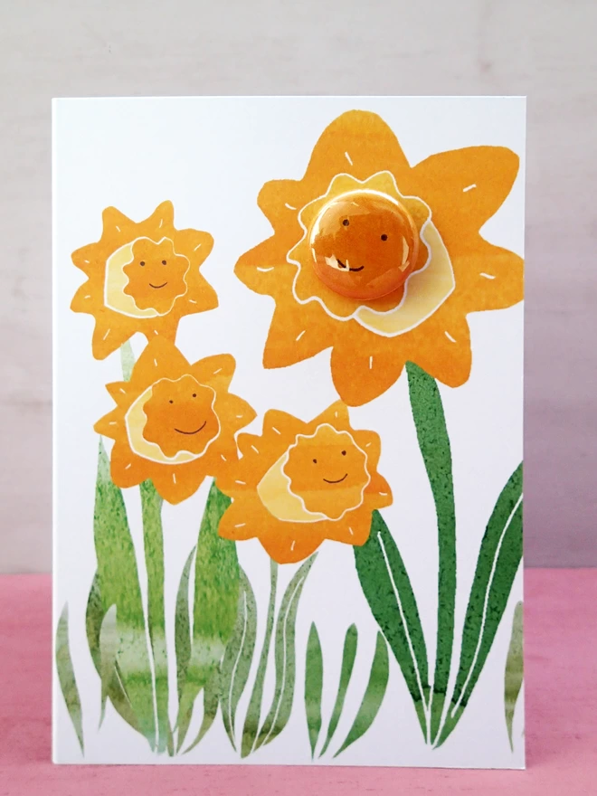 Happy Daffodils greeting card
