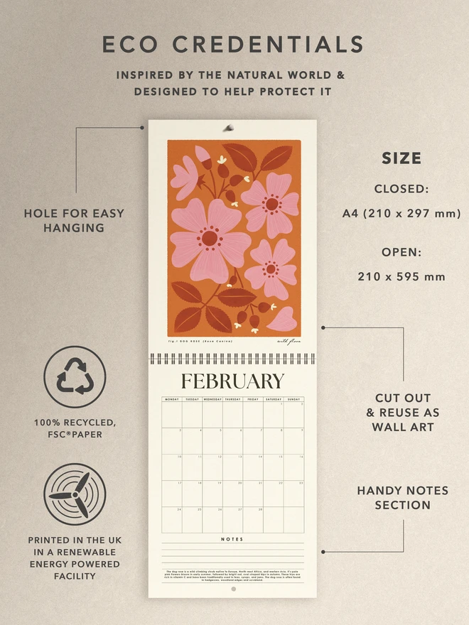 Wildflower 2026 calendar 