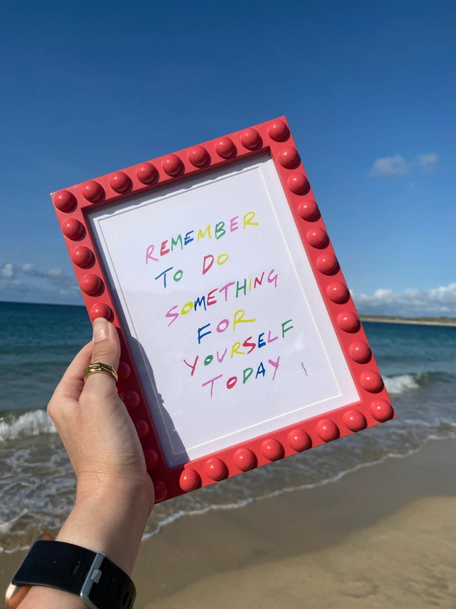 Coral Bobbin Photo Frame